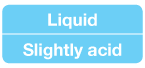 Liquid / Slightly Acid
