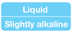 Liquid / Slightly Alkaline
